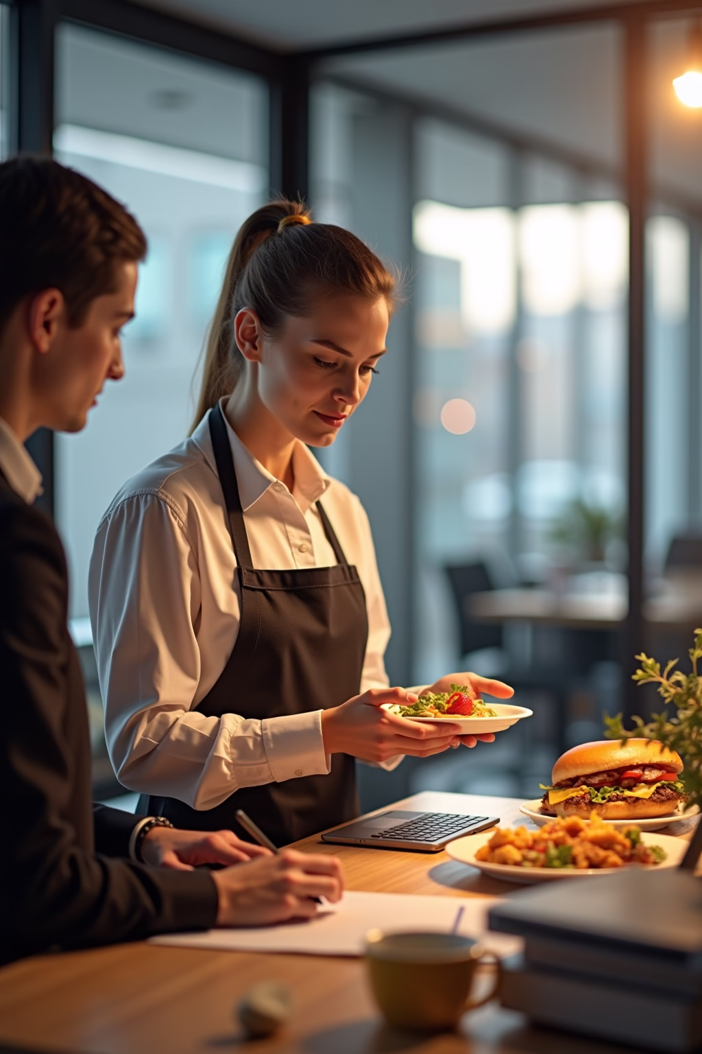 essen ausgeben arbeit outline 1 1